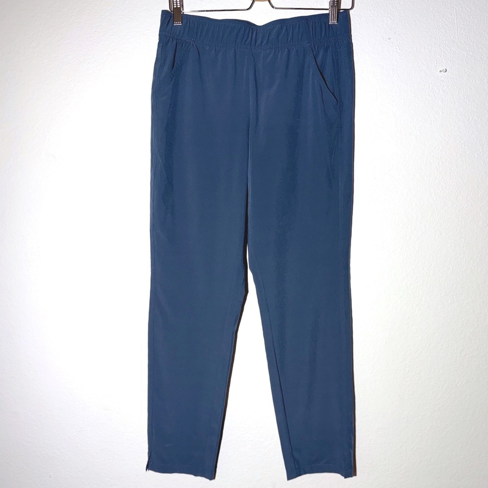 Eddie Bauer Womens Blue Active Hiking Pants Elastic Waist Stretch Size S